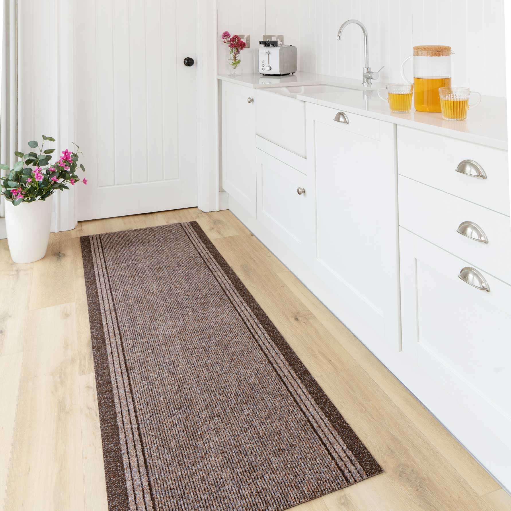 Brown Hard Wearing Runner Rugs - Kukoon Rugs Online product image