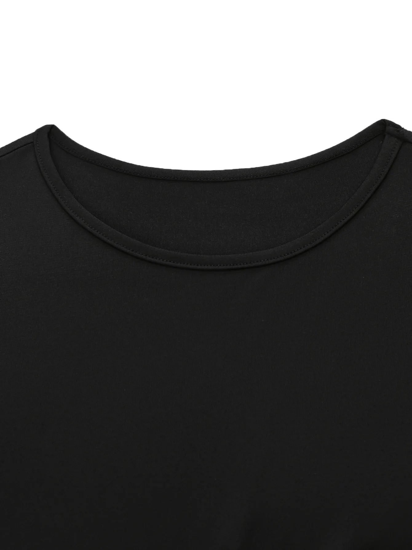 Black Bodycon Maxi Dress with O-Neck and Full Sleeves - Image 5