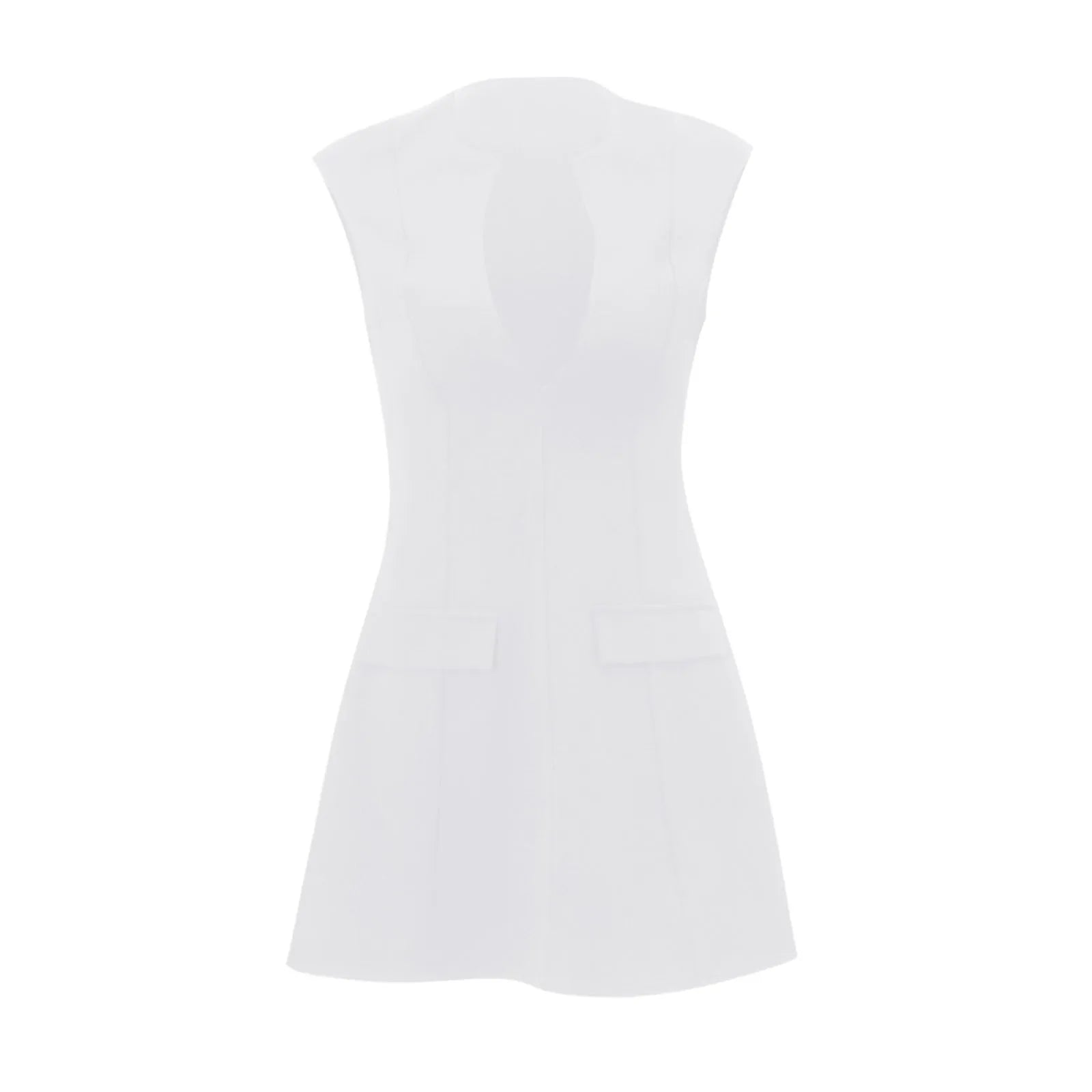 Womens Sexy Deep V Neck Party Dress - Image 6