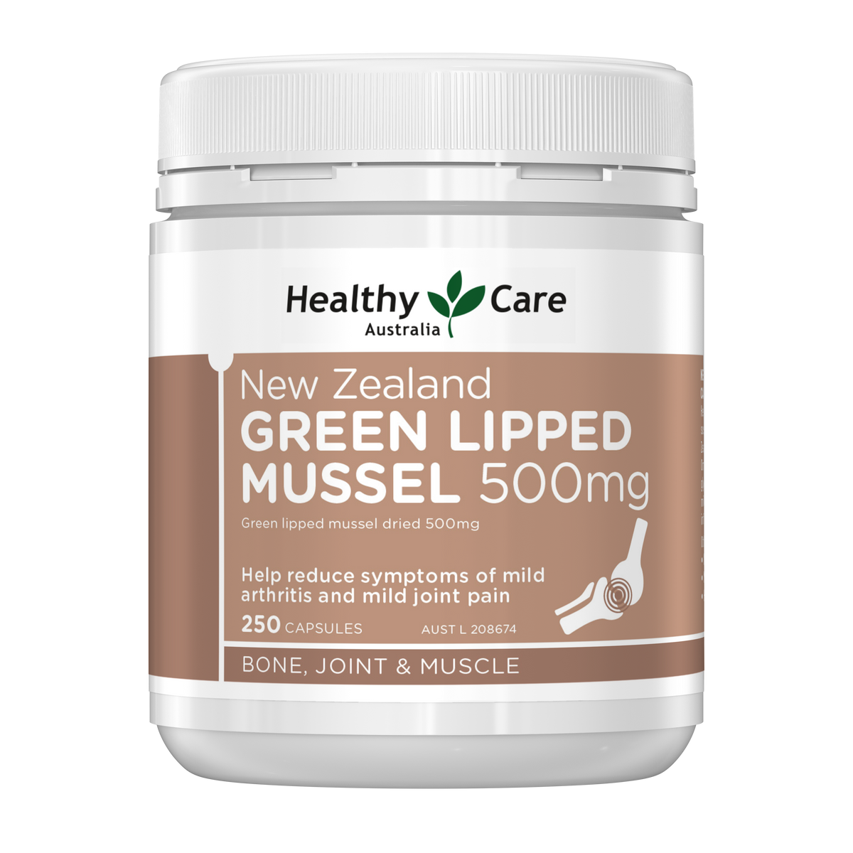 New Zealand Green Lipped Mussel 500mg 250 Capsules