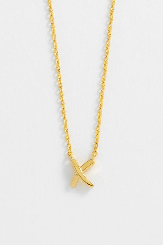 9ct Yellow Gold and Diamond Kiss Necklace – Maudes The Jewellers