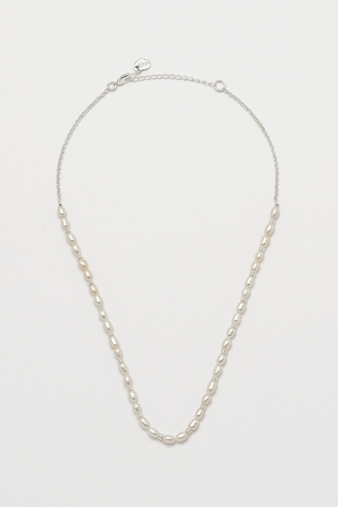 Silver Plated Pearl Beaded Necklace | Estella Bartlett - Wishupon