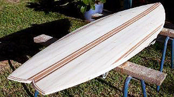 5'6" FUGU FISH Wood Surfboard Kit