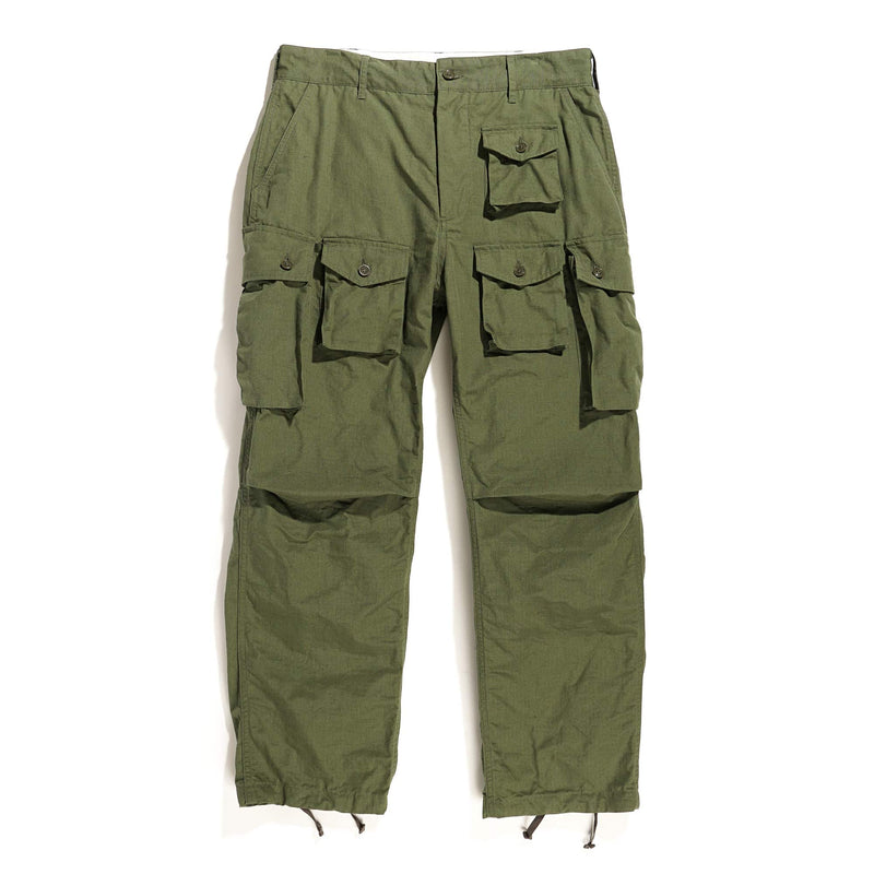 Engineered Garments | FA Pant | Olive Cotton Ripstop | BlackBlue