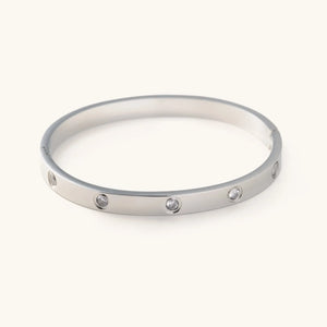 Corinne Silver Bangle - The Shoppe by KOREN