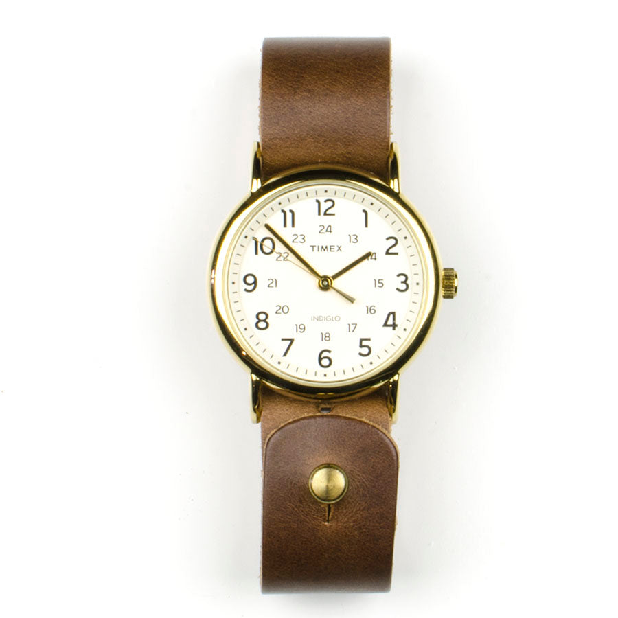 Timex 38mm Brass Weekender & 20mm Natural Chromexcel FFF Watchband – Form  Function Form