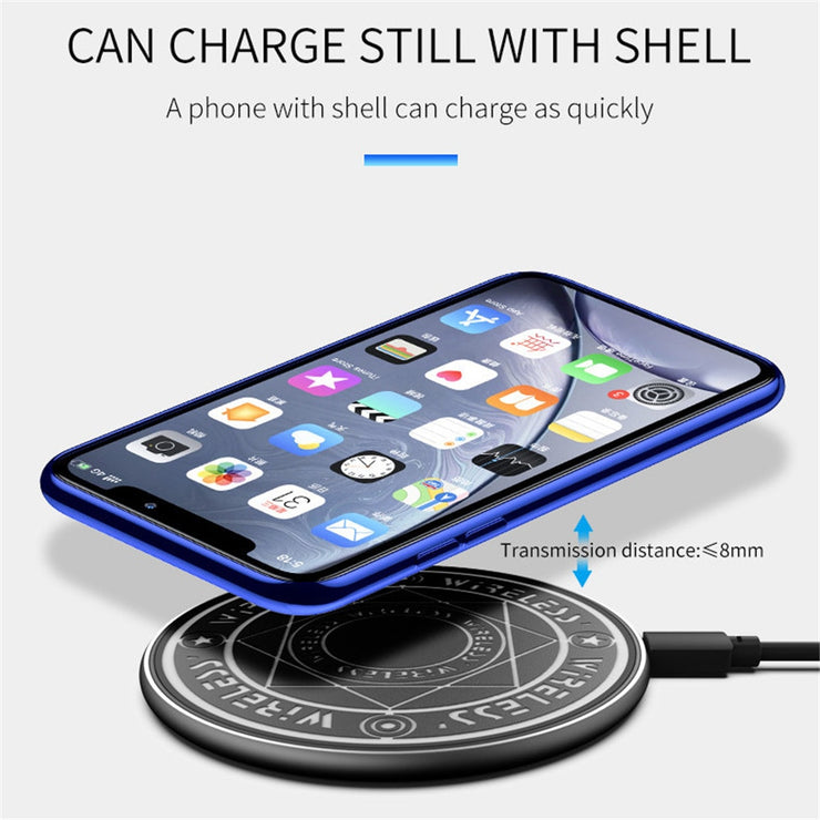 10W Qi Magic Array Wireless Charger For iPhone 12 12ProMax 11 11Pro X 8 Plus XS MAX XR Wireless Charging Pad for Samsung Huawei