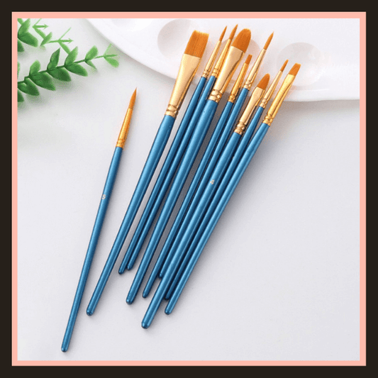 Dainayw 4 Brushes Squirrel Hair &Horse Hair Art Painting Brushes