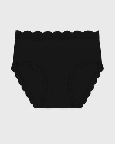 Brazilian brief in Black lace – Fefelova Brand