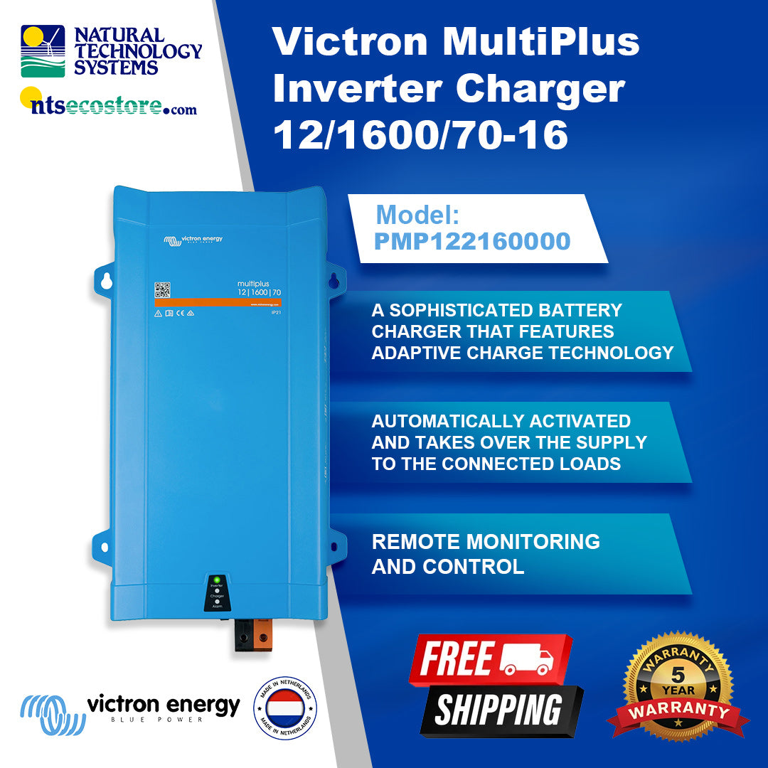 Victron Energy MultiPlus 12/1600/70 1600VA (1300W) 230V Inverter Charger  VE.Bus