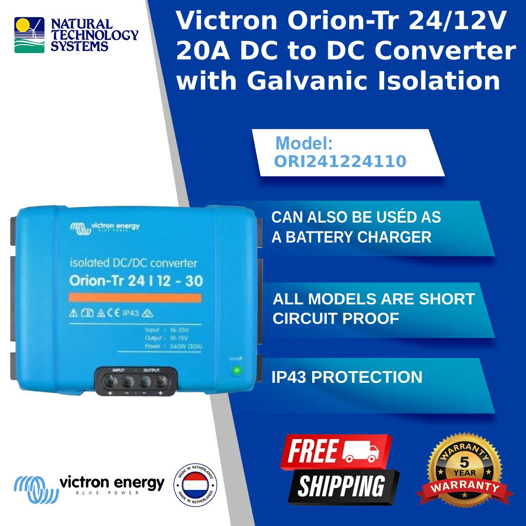 Victron Orion-TR Isolated DC-DC Converter 12/24-15A 360W ORI122441110