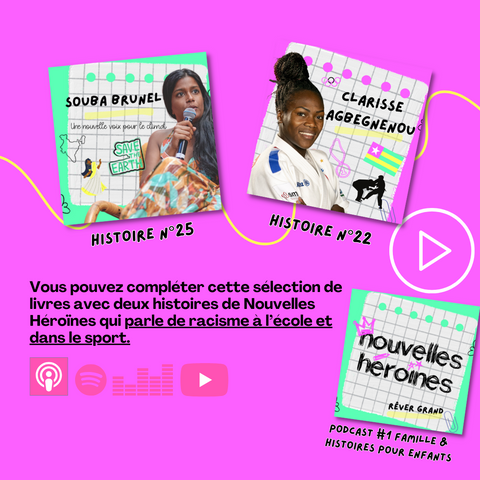 Podcast Nouvelles héroïnes contre le harcèlement et Les livres qui sèment