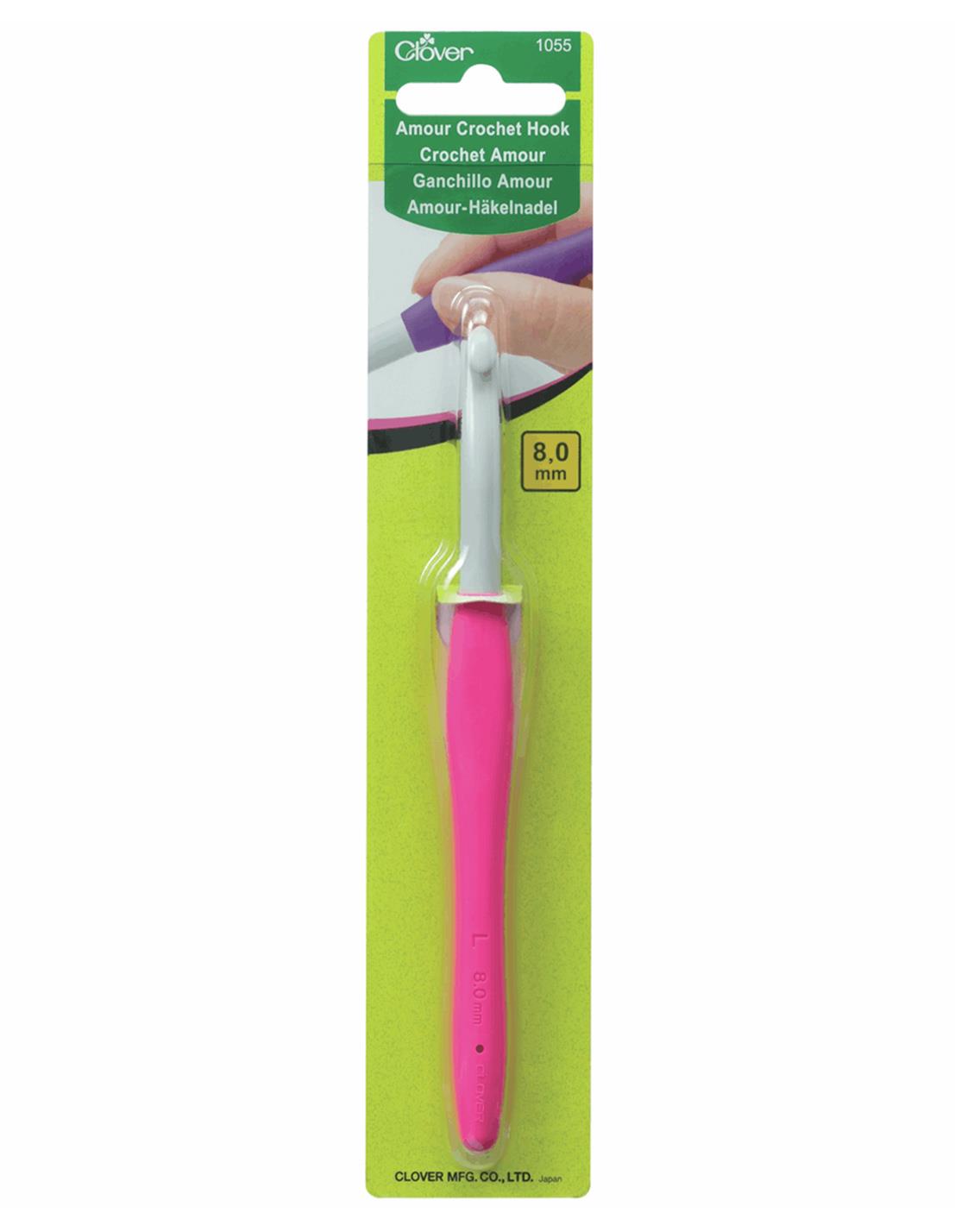 CLOVER Clover Amour Crochet Hook Set, 10mm, 12mm, and 15mm