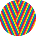 Rainbow Herringbone