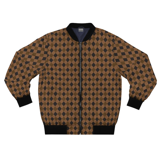 Louis Vuitton Black & Orange Monogram Reversible Bomber Jacket