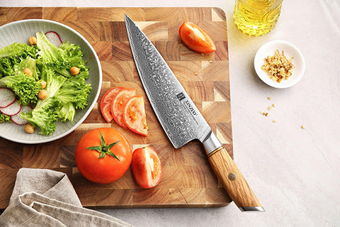 B37 Japanese Damascus Steel Kitchen Chef Knife