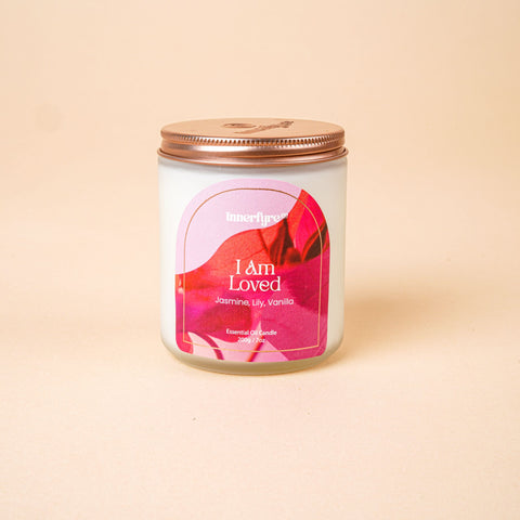 I AM LOVED Vanilla essential oil candle