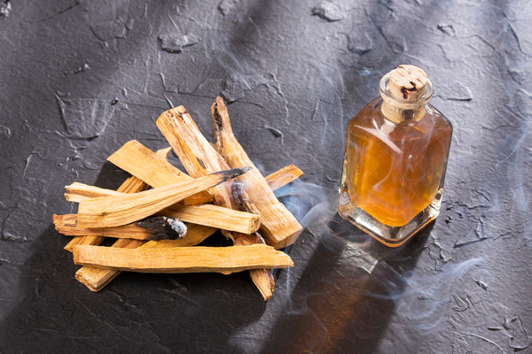 palo santo wood and essential oil