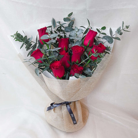 rose bouquet for valentine's day