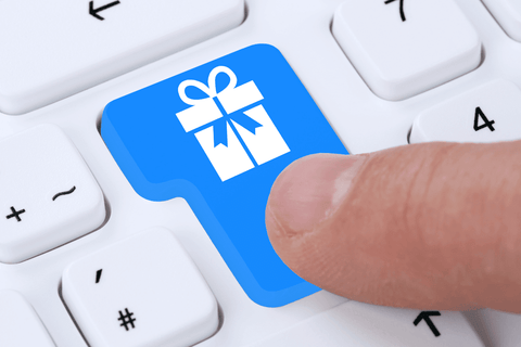 ordering gifts online from a wedding registry