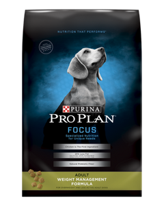 Purina Pro Plan Focus Weight Management Chicken & Rice Formula Adult Dry Dog Food