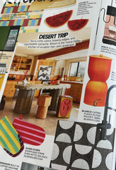 an orange ceramic WALTER water filter featured in the Architectural Digest design award