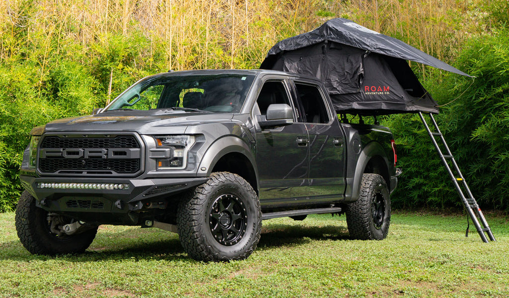 Hawkes Ford Raptor conversion with rooftop tent.