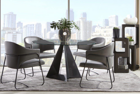 prism round dining table elite modern