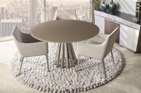 corona dining round table by elite modern