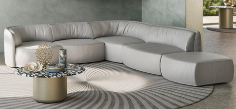 Sectional sofa deep by natuzzi italia 