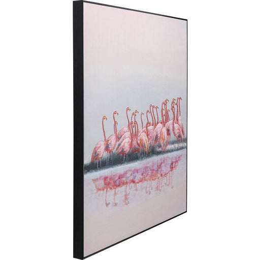 Kare Design | Picture Touched Flamingo Meeting 120x90cm