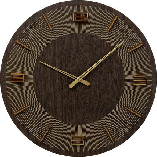 Kare Design | Wall Clock Leonardo Grey/Gold