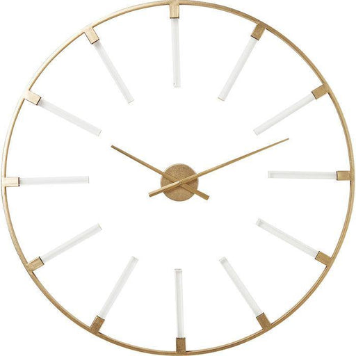 Kare Design | Wall Clock Leonardo Black/Gold 50