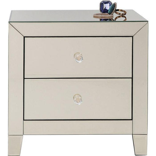 Cortina Champagne Small Drawer Chest, Bedroom - Chests