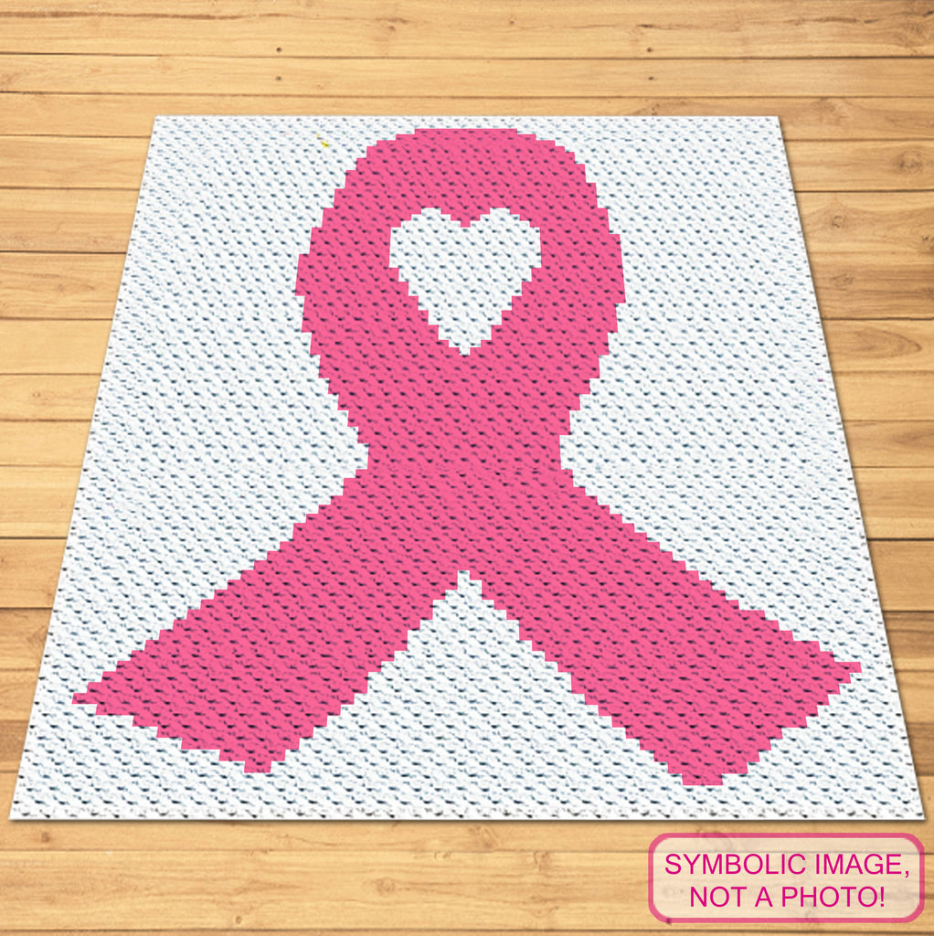 FREE C2C Pink Ribbon Pattern - FREE Chemo Crochet Pattern – Pretty