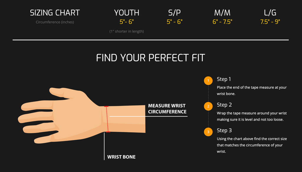 Wrist Guard Size Chart