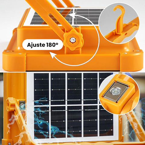 Holofote Solar LED Portátil 500W Loja InovaStock