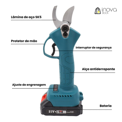 Tesoura Elétrica Recarregável Loja InovaStock