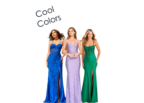 Cool toned dresses to bring out the color in your eyes at prom!