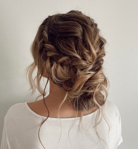 Braided Bun Hair Style For Prom - Faviana