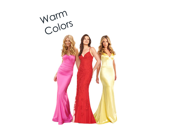 Warm colored prom dresses that will make you even more beautiful