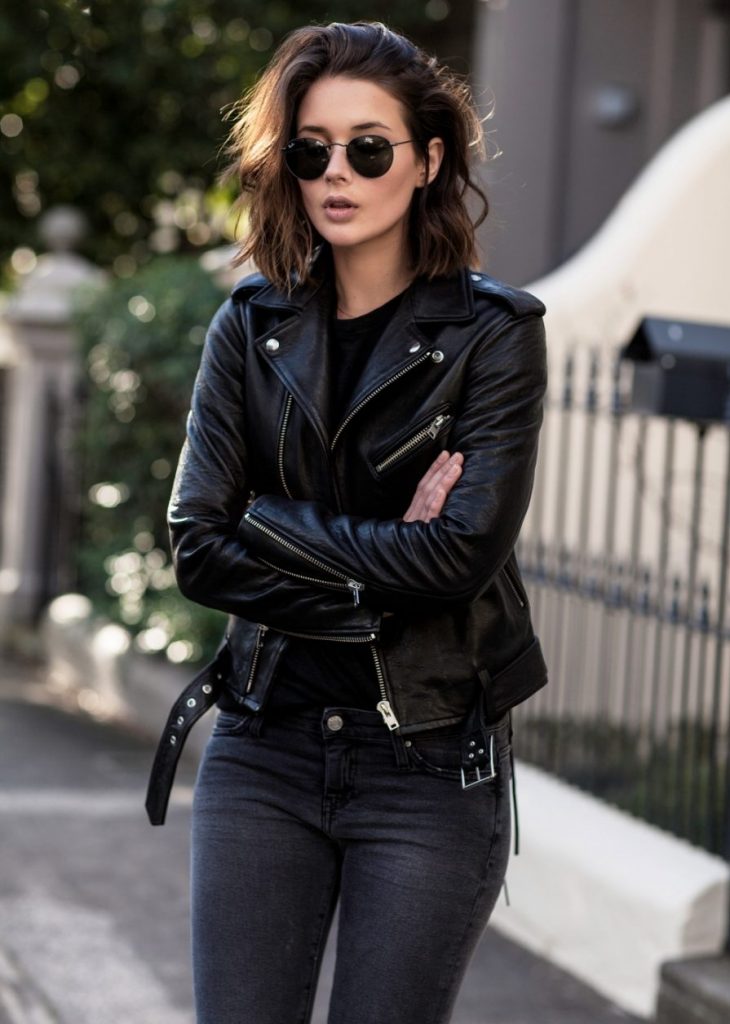 Cool Leather Jacket Outfit Ideas For Women How To Wear A Leather Jacket ...