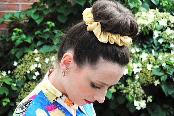 Scrunchie with a Sock Bun