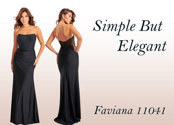 Simple and elegant black gown for any special occasion