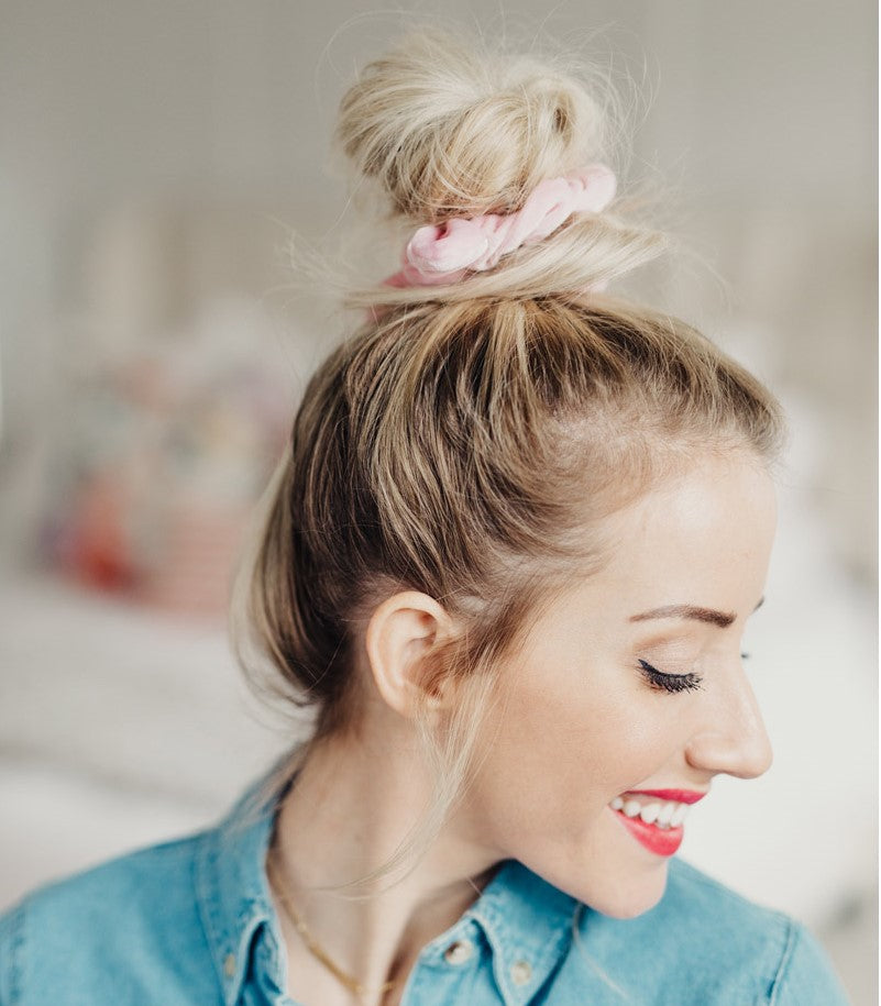 Scrunchie with a Top Knot