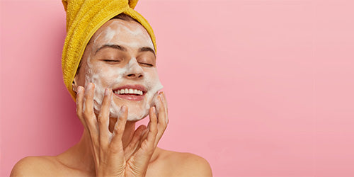 Use foaming face wash to cleanse your face