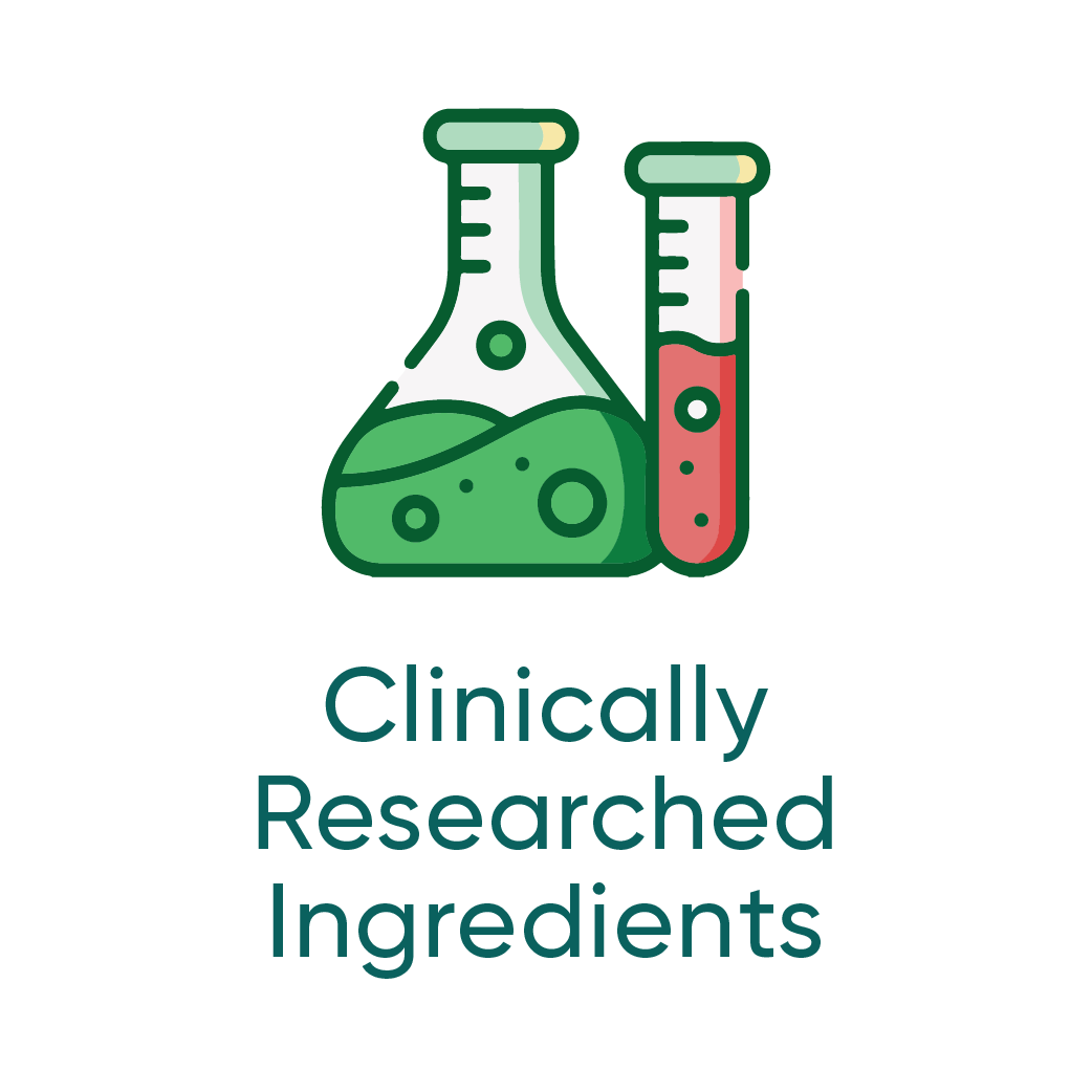 Clinically researched ingredients