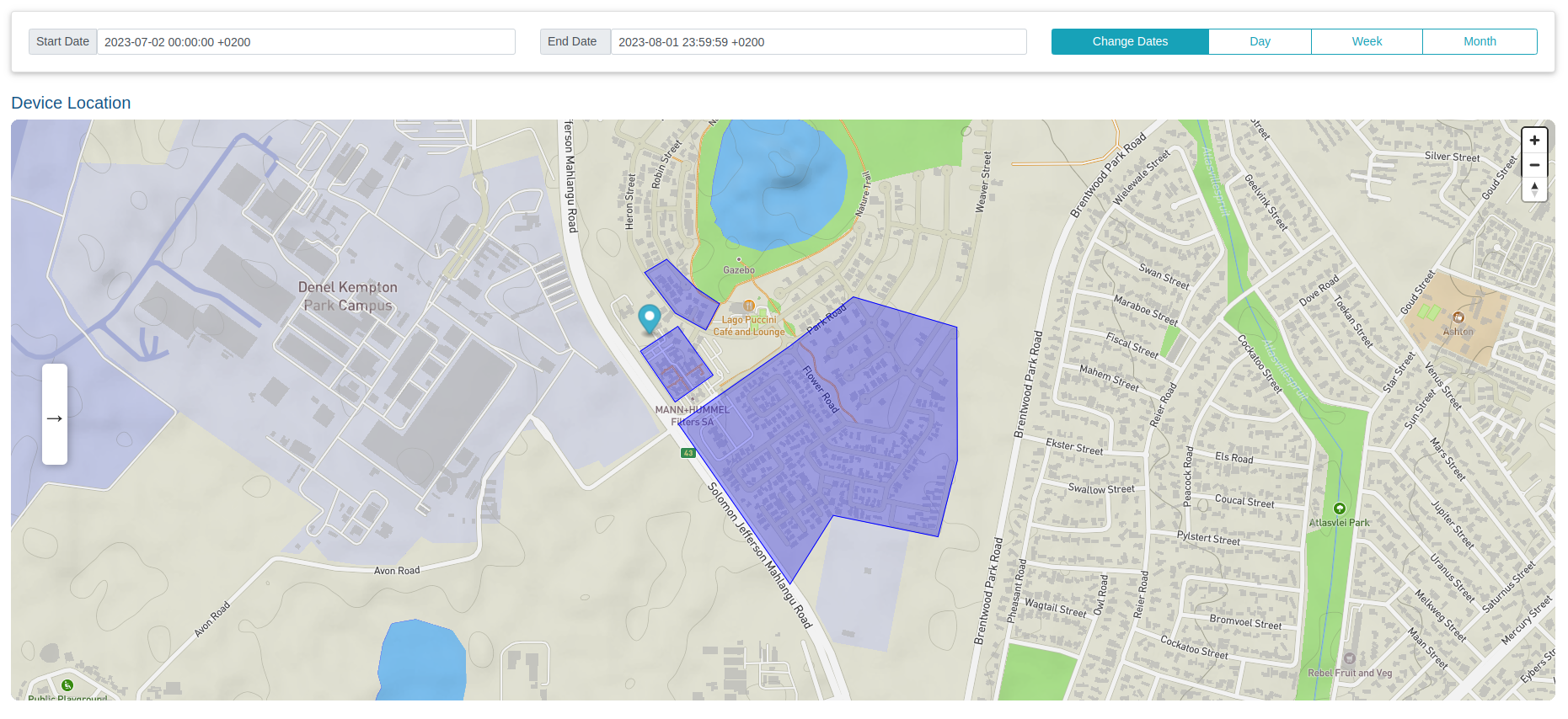 nvirosense geofencing