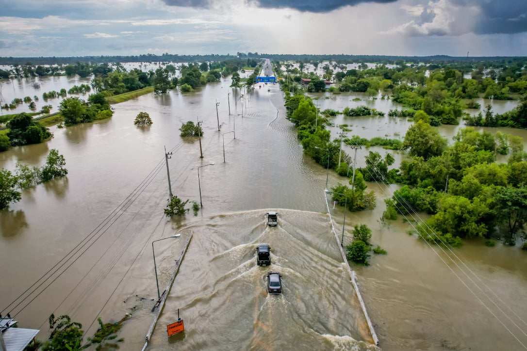 sub urban area flooding