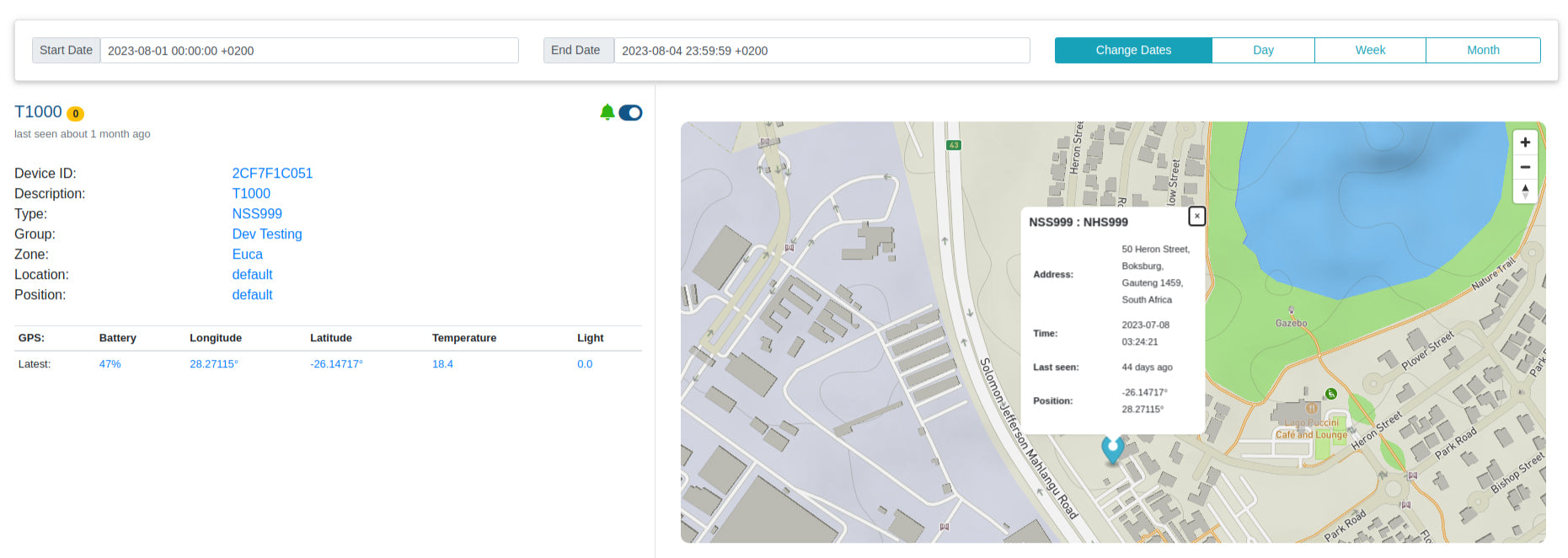 nvirosense dashboard